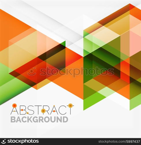Vector triangle background. Vector triangle background with shadow effects