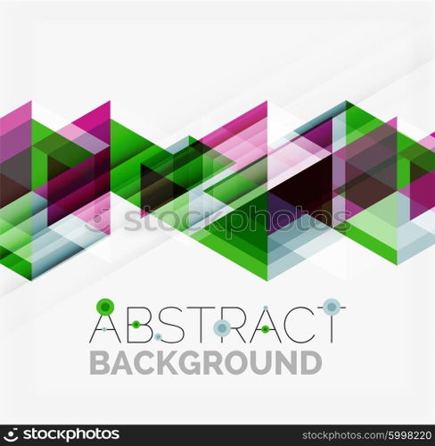 Vector triangle background. Vector triangle background with shadow effects