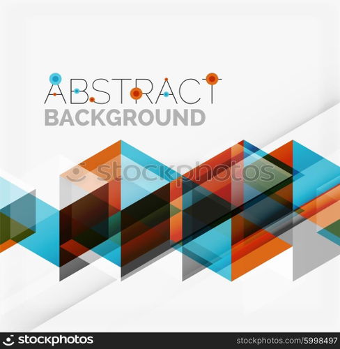 Vector triangle background. Vector triangle background with shadow effects