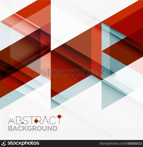 Vector triangle background. Vector triangle background with shadow effects