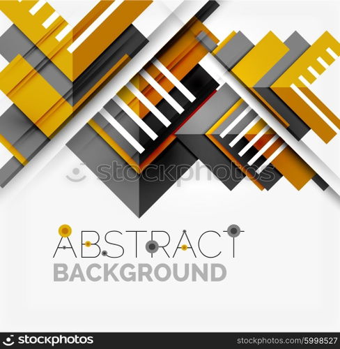 Vector triangle background. Vector triangle background with shadow effects