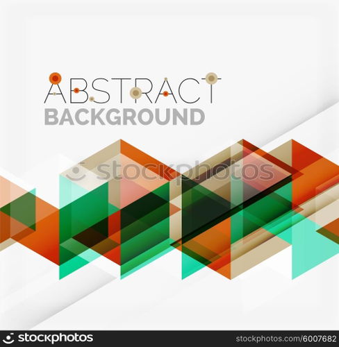Vector triangle background. Vector triangle background with shadow effects