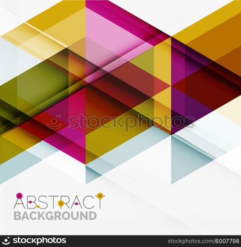 Vector triangle background. Vector triangle background with shadow effects