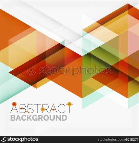 Vector triangle background. Vector triangle background with shadow effects