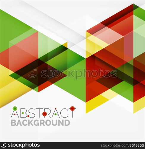 Vector triangle background. Vector triangle background with shadow effects