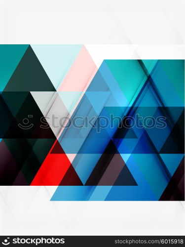 Vector triangle background. Vector triangle background with shadow effects
