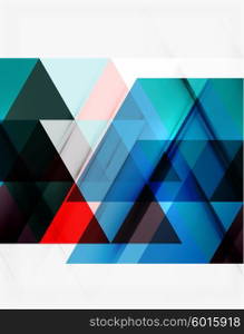 Vector triangle background. Vector triangle background with shadow effects