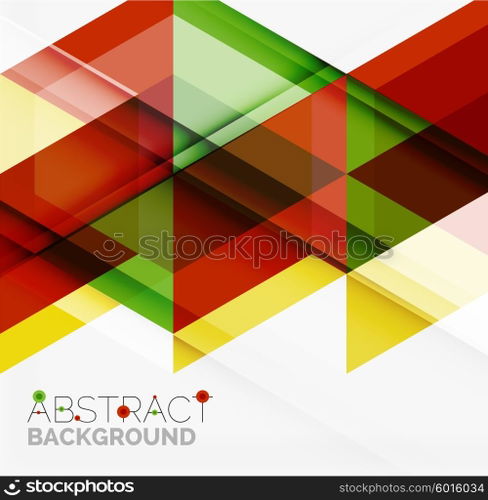 Vector triangle background. Vector triangle background with shadow effects