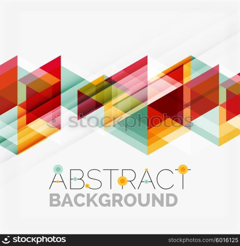 Vector triangle background. Vector triangle background with shadow effects