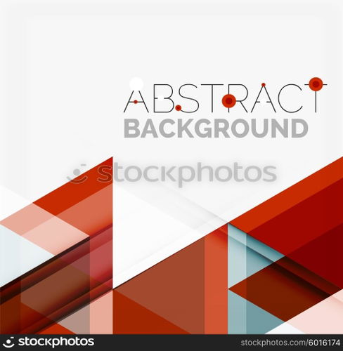 Vector triangle background. Vector triangle background with shadow effects