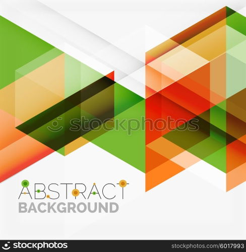 Vector triangle background. Vector triangle background with shadow effects