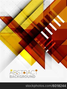 Vector triangle background. Vector triangle background with shadow effects