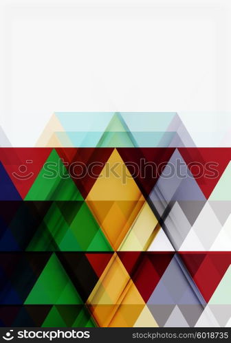 Vector triangle background. Vector triangle background with shadow effects