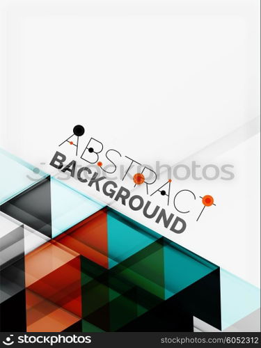 Vector triangle background. Vector triangle background with shadow effects