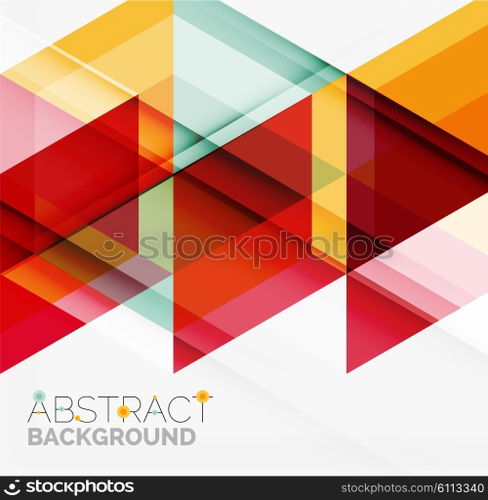 Vector triangle background. Vector triangle background with shadow effects