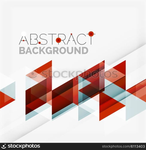 Vector triangle background. Vector triangle background with shadow effects