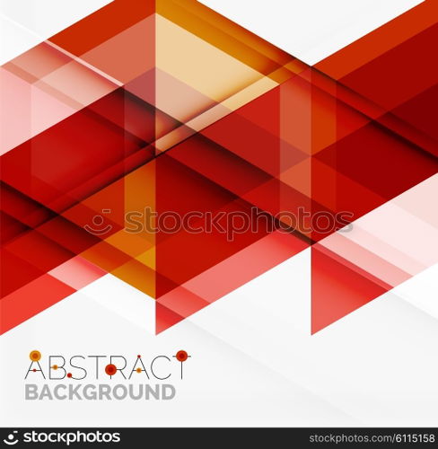 Vector triangle background. Vector triangle background with shadow effects