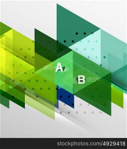 Vector triangle banner. Vector triangle banner, colorful geometric shapes with option infographic, minimalistic design