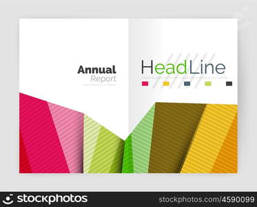 Vector triangle design abstract background, business annual report templates