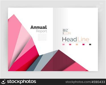 Vector triangle design abstract background, business annual report templates