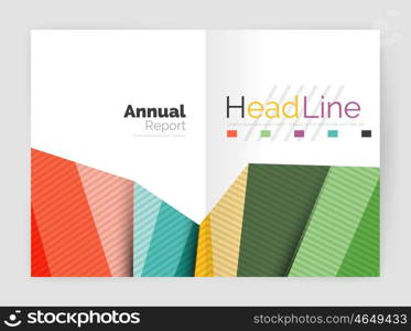 Vector triangle design abstract background, business annual report templates