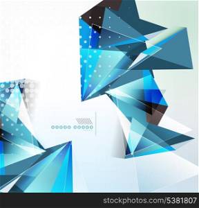 Vector triangle geometric shape background