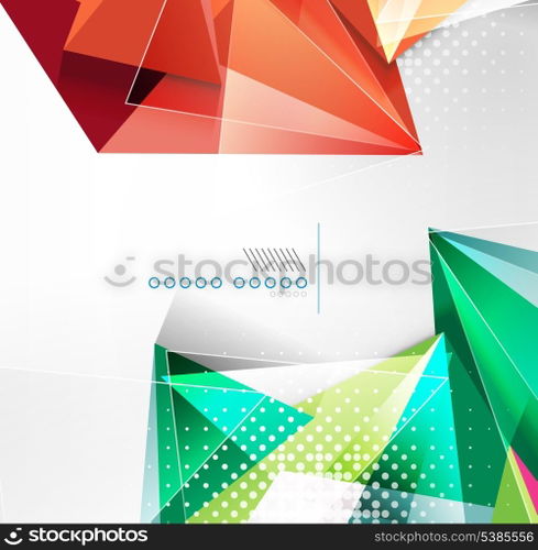 Vector triangle geometric shape background