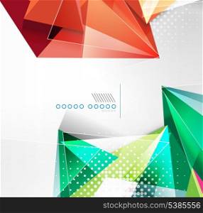 Vector triangle geometric shape background