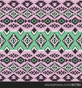 Vector Tribal Seamless Pattern. Geometric Design. Can be used for textile, backgrounds, web, wrapping paper, package etc.