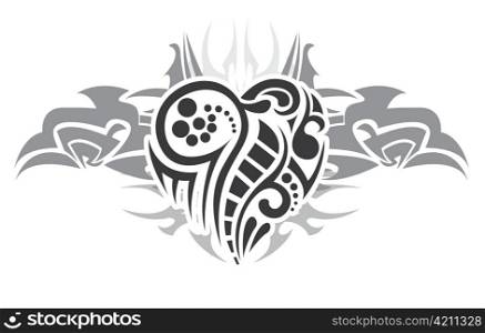 vector tribal tatoo black shape