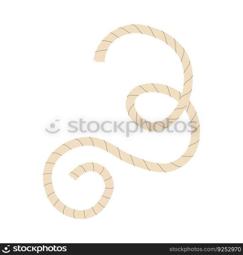 vector twisted rope isolated on white