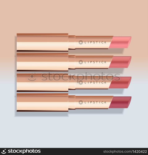 Vector Ultra Slim Lipstick with Rose Gold Packaging