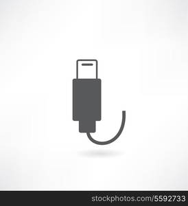 Vector usb flash drive icon