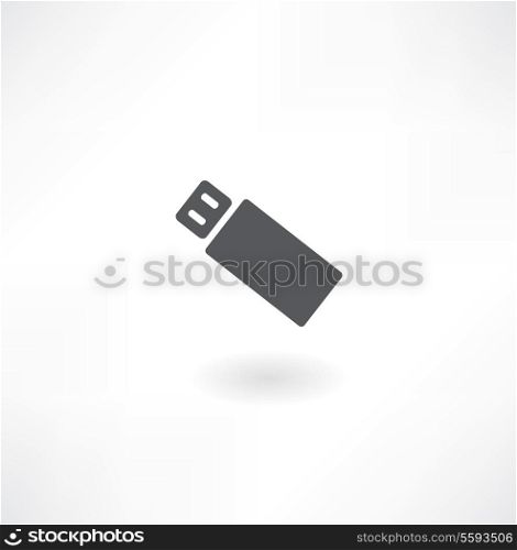 Vector usb flash drive icon