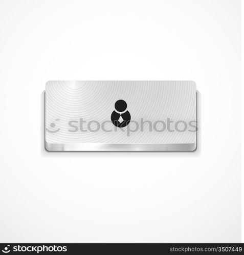 Vector user button