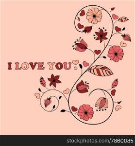 Vector Valentine&rsquo;s Greeting Card fully editable eps 10 file