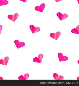 Vector Valentines day seamless pattern background with hearts.. Vector Valentines day seamless pattern background with color hearts.
