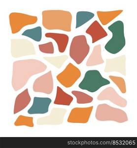Vector various terracotta trendy colors abstract shapes. Cute Boho nursery clipart. Hand drawn doodle illustration. Perfect for textile print, baby shower, kids bedroom decor. Vector various terracotta trendy colors abstract shapes. Cute Boho nursery clipart. Hand drawn doodle illustration. Perfect for textile print, baby shower, kids bedroom decor.