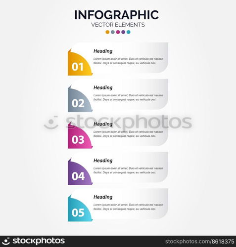 Vector Vertical Infographic thin line design with icons and 5 options or steps. Vertical Infographic for business concept. Can be used for presentations banner. workflow layout Vector Illustration