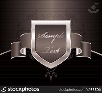 vector vintage background with label