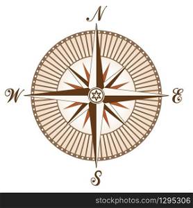 vector vintage brown compass