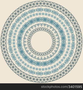 vector vintage circle pattern, brushes included