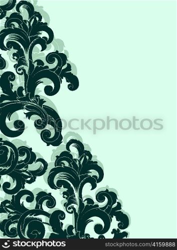 vector vintage floral background