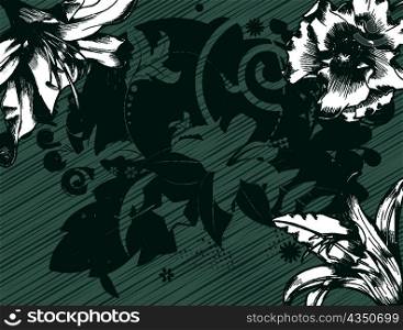 vector vintage floral background
