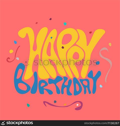 vector vintage happy birthday background