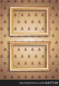 Vector Vintage Merry Christmas Frames. Easy to edit. Perfect for invitations or announcements.