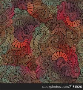 Vector vintage seamless abstract floral pattern. Endless background.. Vector vintage seamless abstract floral pattern