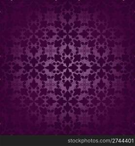 vector vintage seamless floral ornament in purple