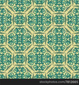 vector vintage seamless floral pattern, can be used as textile, fabric or wrapping paper