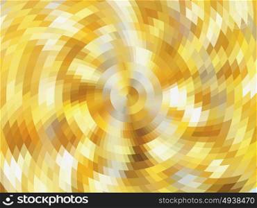 vector vortex effect. Abstract composition, vector with mosaic tiles, visual illusion of gradient effect, but vector without gradient
